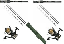 Carp Fishing Rod 12ft 3 Piece  2.75 lb TC x 2 BTR Reel x 2, 3+3 Holdall/Bag