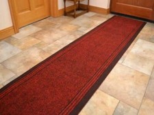 Red Carpet Runner Mat Heavy Duty Extra Wide Non Slip Any Length Hallway Stairs