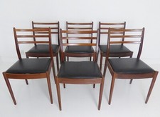 STUNNING SET OF 6 VINTAGE G PLAN TEAK DINING CHAIRS - VICTOR WILKINS