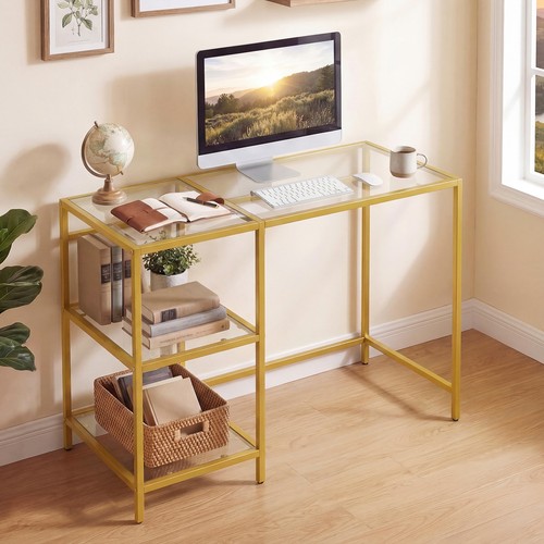 Tempered glass computer desk - tempered,