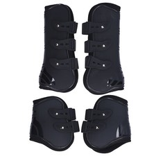 4pcs Horse Tendon & Fetlock Boots Jumping Front Hind Leg Protection Guard Boots