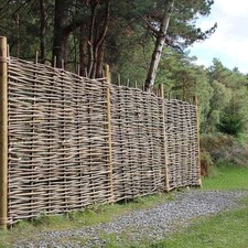 Hazel Hurdle Woven Fencing