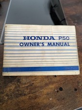Original Honda P50 Owner's