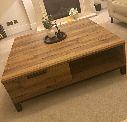 Rectangular wood coffee table - rectangular,