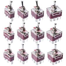 Standard 12mm Toggle Flick Switch 15A 250VAC - SPST SPDT DPST DPDT