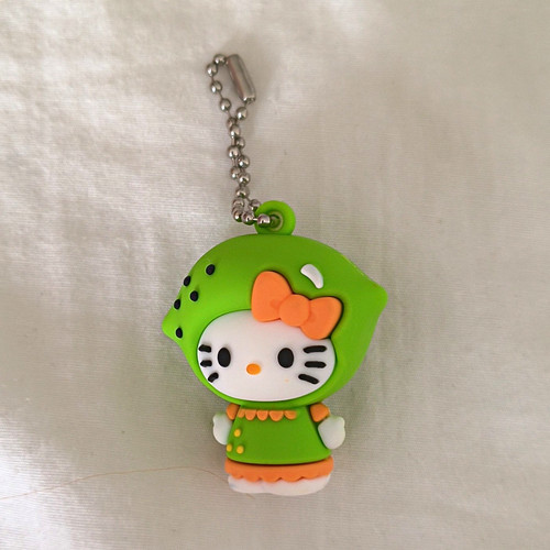 Hello kitty green rubber - kitty,