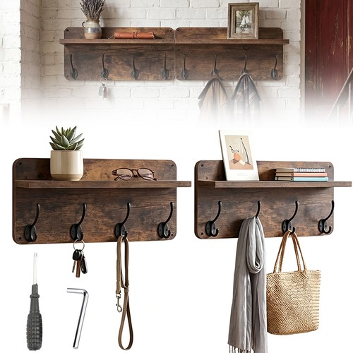Entryway coat rack wall shelf - coat,