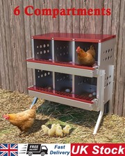 6-Hole Chicken Nesting Boxes