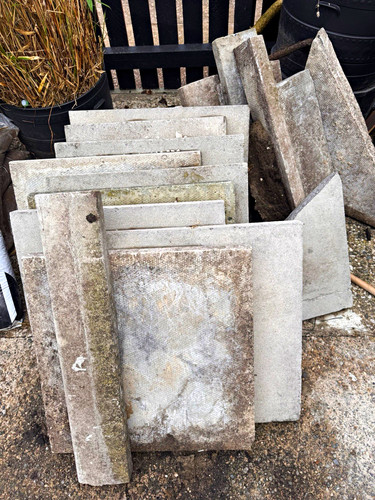 Grey concrete rectangular - grey,