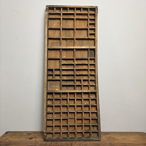 Vintage wooden printers tray - vintage,