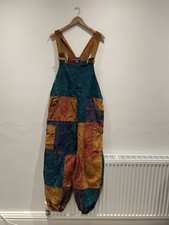 Patchwork Dungarees Size M/L