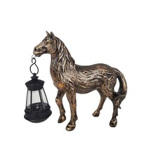 Cute Horse Statue with Solar
