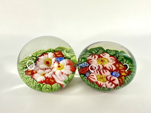 Pair millefiori art - pair,