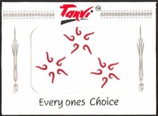 Red Paisley Curve Shape