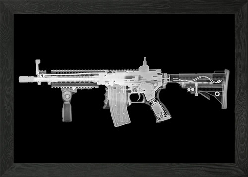 Toy m16 assault rifle - , framed