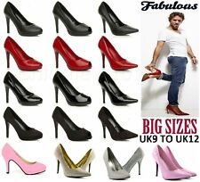 Unisex Platform Court Heels – Crossdresser Drag Queen Shoes UK 7–12
