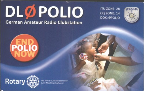 Ham radio qsl qso - qsl/qso, dl0polio