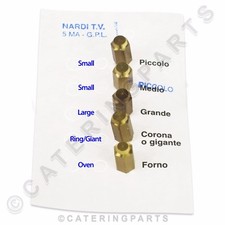 UNIVERSAL SET OF 5 x LP LPG PROPANE GAS BURNER INJECTOR JET KIT THREAD M5 x 0.8