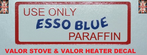 Esso blue decal sticker valor - esso,