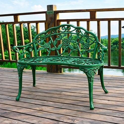 Seater cast metal garden - 2,