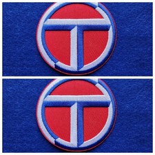 A Pair Of Motor Car Racing Patches Sew / Iron On Badges:- Talbot Rally Sunbeam