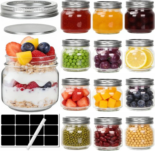 Pack glass mason jars - mason, 240ml