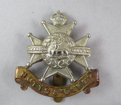 Military cap badge sherwood - military,