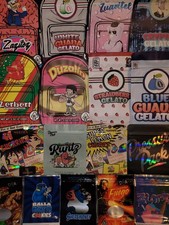 100pcs 3.5g Mylar Calipack Smell Proof Resealable Bags