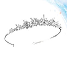 Vintage Headband Miss Lady Crown Hair Wedding Headpiece Tiara for Women