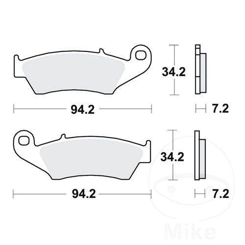Trw brake pads sintered - brake,