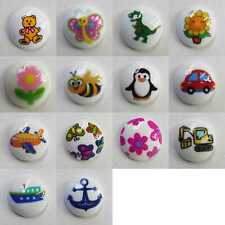 15mm Children Buttons Printed