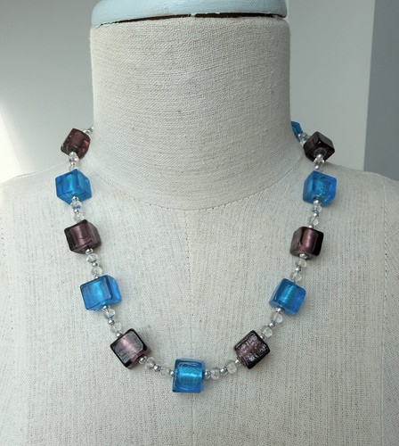 Vintage blue purple venetian - blue, &