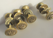 Vintage Door Knobs Handles Plates Old Gold Gilt Rococo Art Nouveau - £30each
