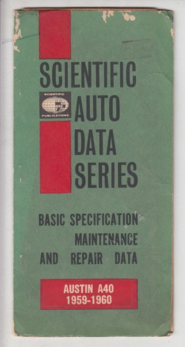 1959 austin a40 farina a2s6 - austin,
