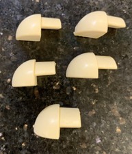 5 x Soft Cream Genesis Corner Tile Trim Pieces 10mm Plastic  External Corner ETR