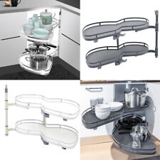 Kitchen Cabinet Corner Pull Out Shelf Carousel Tray Storage Rack Soft Close Unit