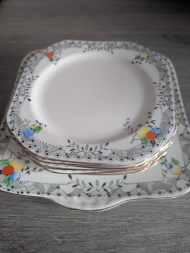 Heathcote china cake plates - cake,