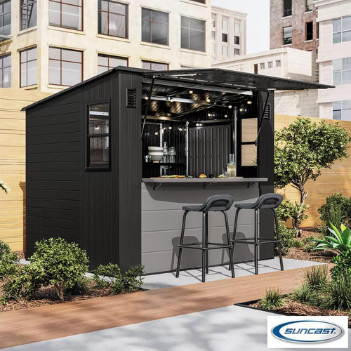 Suncast cabana bar shed - bar, garden