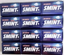 Smint Peppermint Sugar Free x 12 tins - 36 Mints per tin XXL For Clean Breath