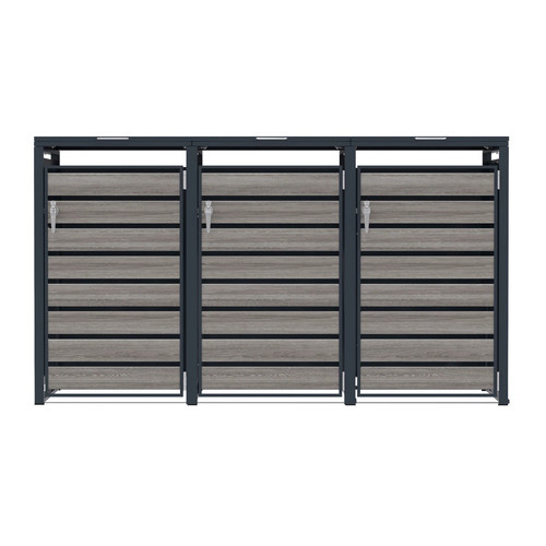 Triple wheelie bin storage x - triple,