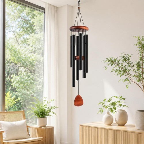 Large deep tone wind chimes - large, 6