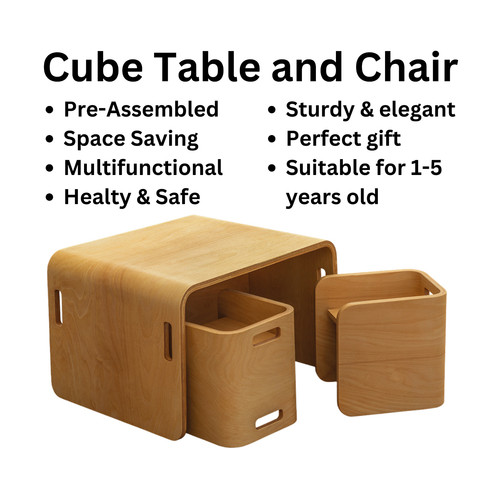 Montessori table and chairs - montessori,
