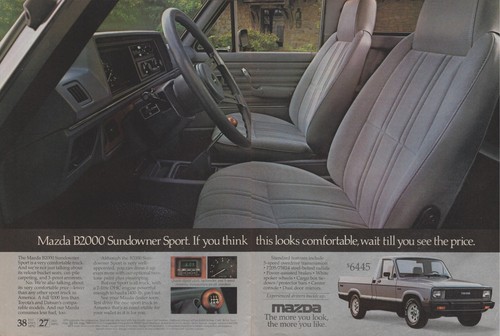1983 mazda b2000 sundowner - mazda,