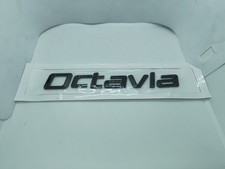 Skoda Octavia MK2 Gloss Black Tailgate Badge New