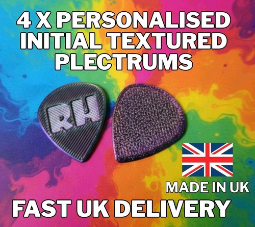Custom initial guitar picks - initial,