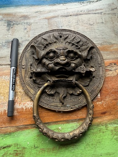 Vintage cast metal oriental - cast,