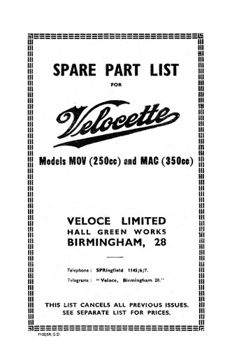 Velocette mov mac rigid - velocette,