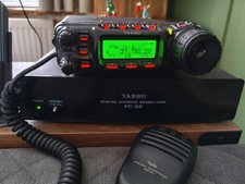 YAESU FT857  HFVHFUHF RADIO TRANSCEIVER FC-20 EXTERNAL ANTENNA  TUNER WIDEBANDED