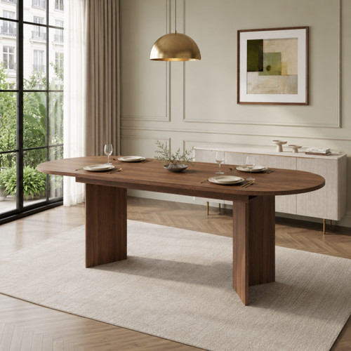 Oval wood extendable - oval, dining