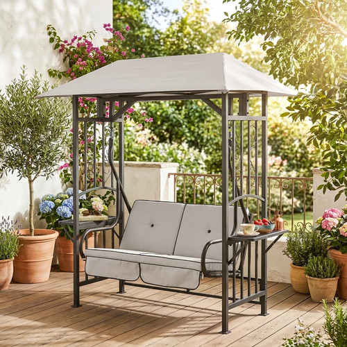 Garden 2seater canopy - garden, swing